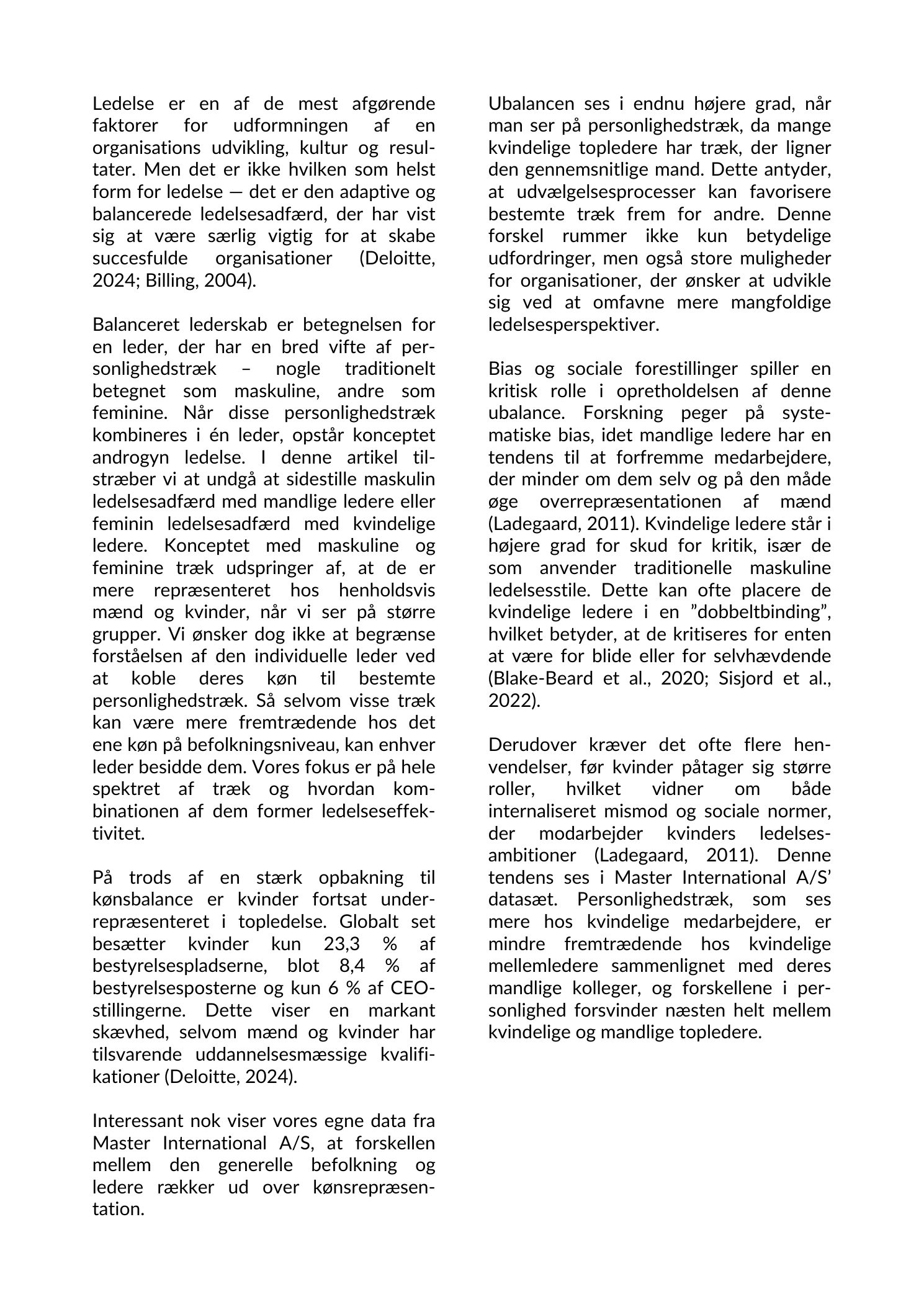 Side 3 af 3 af forskningsartiklen Kvinder, der ligner mænd