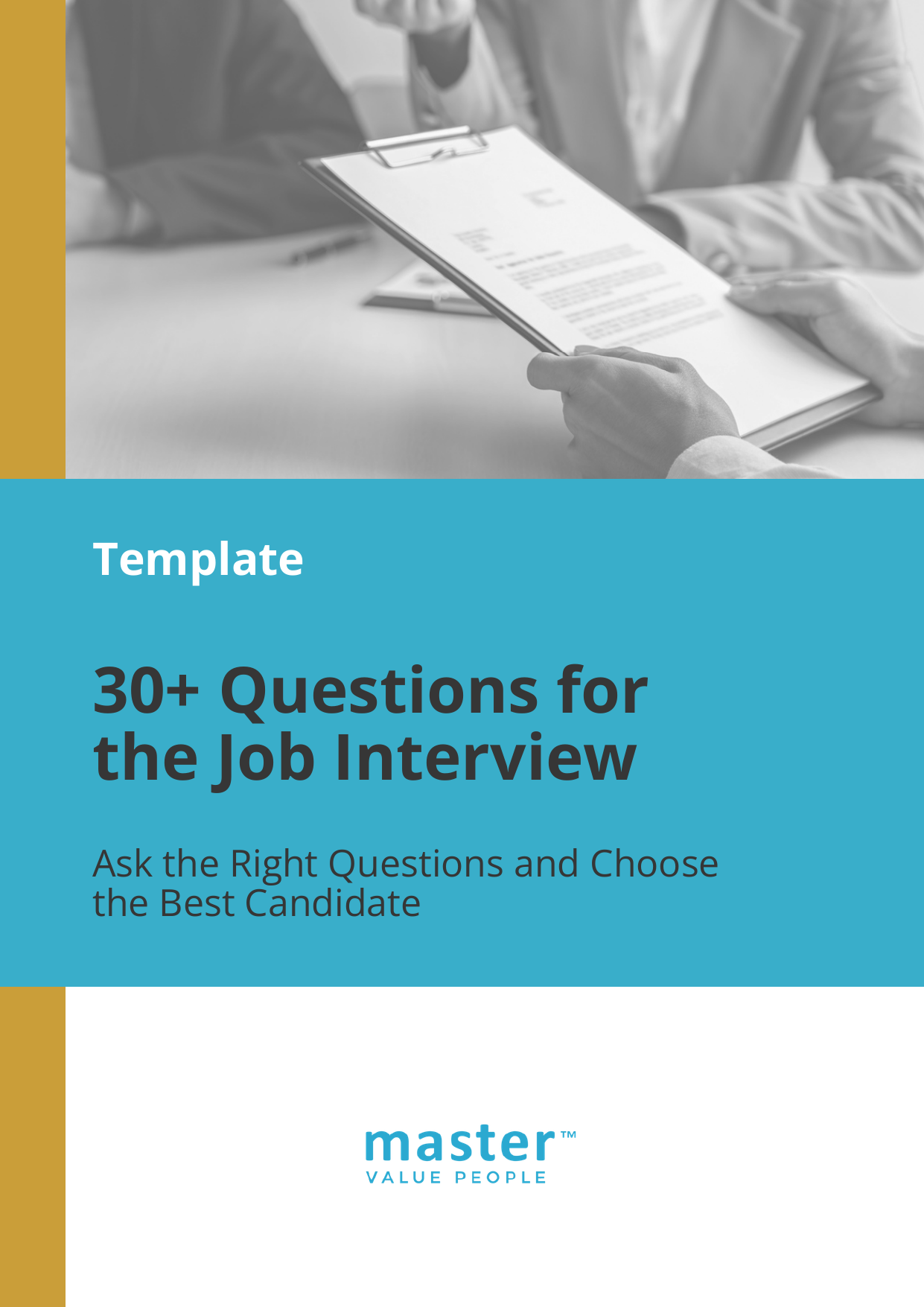 Page 1 of 3 of the template 30+ Questions for the Job Interview