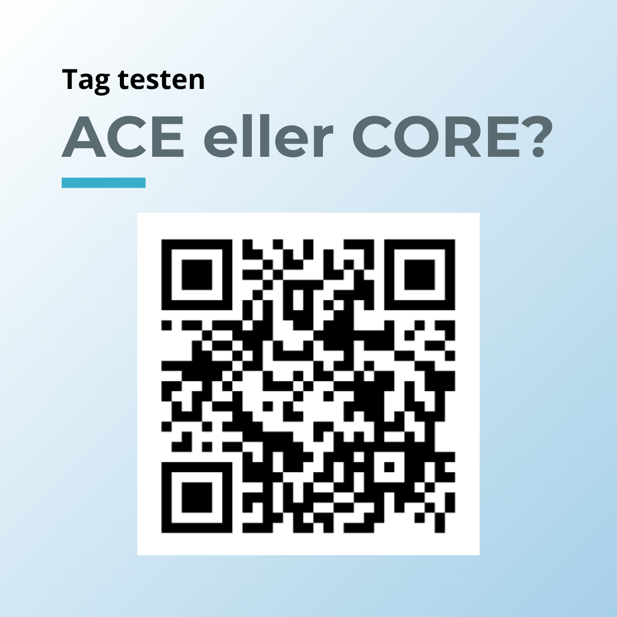 ACE VS CORE test typeform