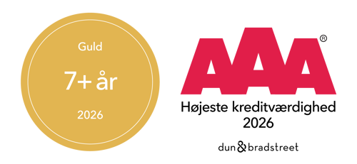AAA Guld 2026 – højeste kreditværdighed, Dun & Bradstreet