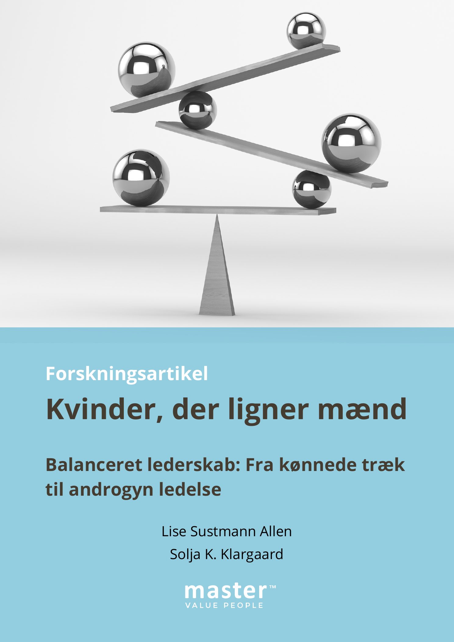 Side 1 af 3 af forskningsartiklen Kvinder, der ligner mænd