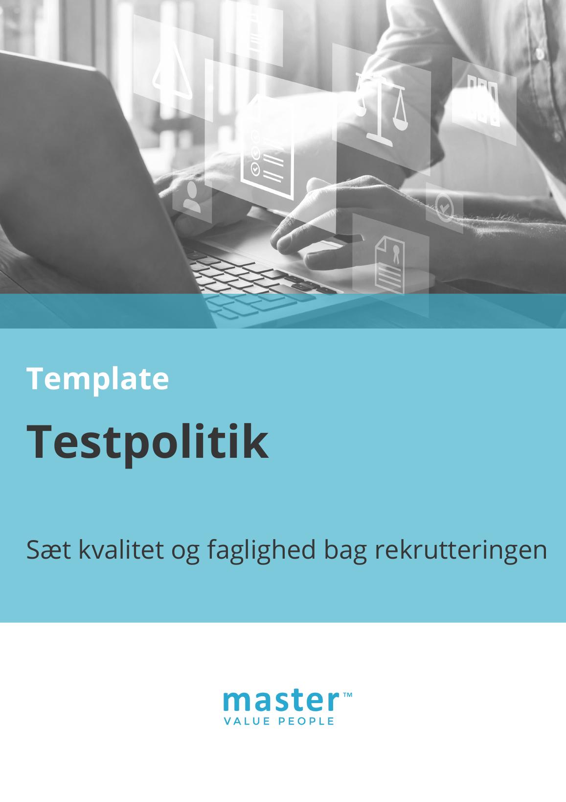 Side 1 af 3 af templaten Testpolitik